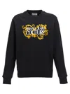 Versace Jeans Couture Logo-print Cotton Sweatshirt In Black