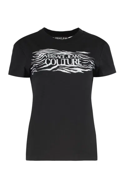 VERSACE JEANS COUTURE VERSACE JEANS COUTURE LOGO PRINT T-SHIRT