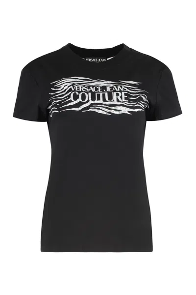 VERSACE JEANS COUTURE LOGO PRINT T-SHIRT