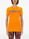 Versace Jeans Couture Institutional Logo T-shirt In Orange