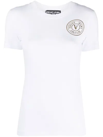 VERSACE JEANS COUTURE LOGO-PRINT T-SHIRT