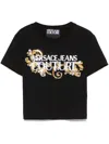Versace Jeans Couture Logo-print T-shirt In Black