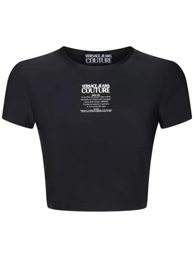 VERSACE JEANS COUTURE LOGO-PRINT T-SHIRT
