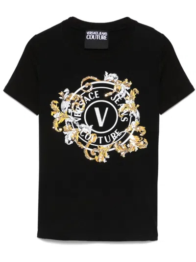 VERSACE JEANS COUTURE LOGO-PRINT T-SHIRT
