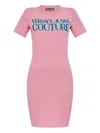Versace Jeans Couture Logo-print T-shirt Dress In Pink