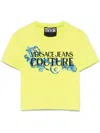 Versace Jeans Couture Logo-print T-shirt In Green