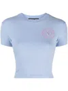Versace Jeans Couture T-shirt Mit Logo In Lilac