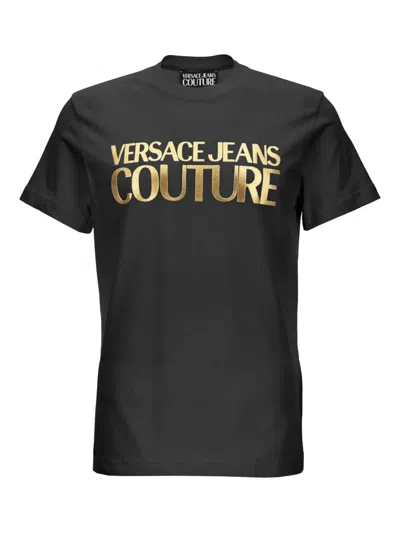 Versace Jeans Couture Logo-print T-shirt In Multi