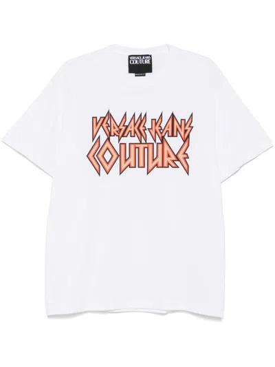 Versace Jeans Couture Logo-print T-shirt In White