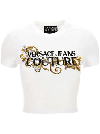 Versace Jeans Couture Logo-print T-shirt In White