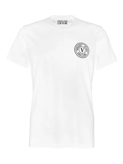 Versace Jeans Couture Logo-print T-shirt In White