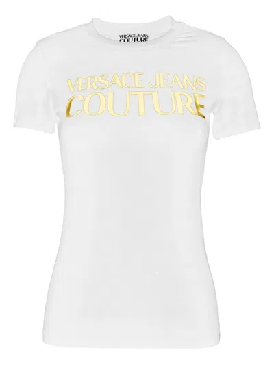 Versace Jeans Couture Logo-print T-shirt In White
