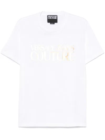 Versace Jeans Couture Logo-print T-shirt In Multicolor