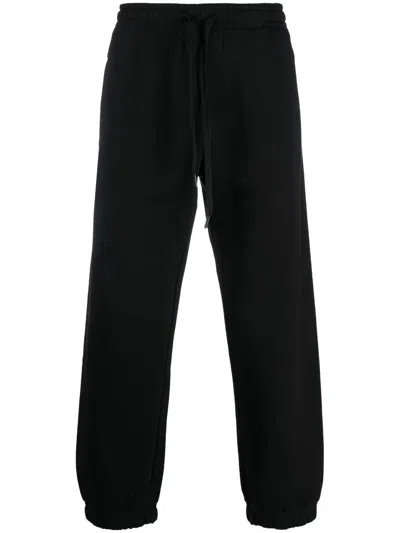 Versace Jeans Couture Logo-print Track Pants In Black