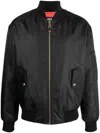 VERSACE JEANS COUTURE LOGO-PRINT ZIP-FASTENING BOMBER JACKET