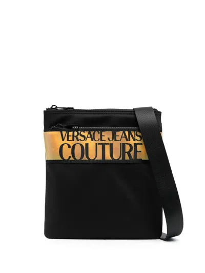 Versace Jeans Couture Logo-print Zip-fastening Shoulder Bag In Multicolor
