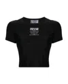 Versace Jeans Couture Logo-printed Crewneck Cropped T-shirt