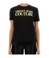 Versace Jeans Couture Logo Printed Crewneck T-shirt In Black