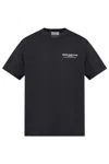 Versace Jeans Couture Logo Printed Crewneck T-shirt In Black