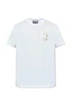 Versace Jeans Couture Logo Printed Crewneck T-shirt In White
