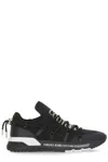 Versace Jeans Couture Logo Printed Low-top Sneakers In Black Gold