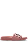 Versace Jeans Couture Logo Slide Sandals In Pink