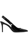 Versace Jeans Couture Logo Slingback Pumps In Schwarz