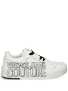 Versace Jeans Couture Starlight Low-top Leather Sneakers In White