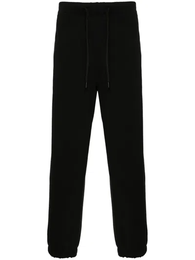 Versace Jeans Couture Logo-stripe Track Pants In Black