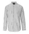 VERSACE JEANS COUTURE VERSACE JEANS COUTURE LOGO STRIPES WHITE SHIRT