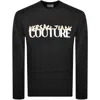 Versace Jeans Couture Logo Sweatshirt Black In Black