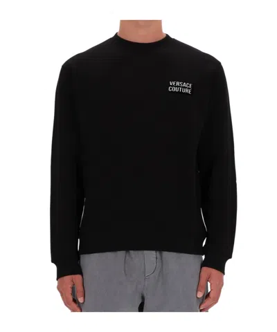 Versace Jeans Couture Logo Sweatshirt In Black
