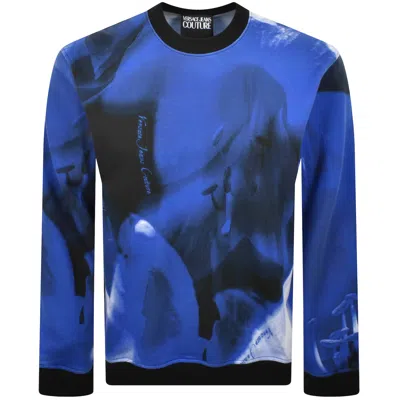 Versace Jeans Couture Logo Sweatshirt Blue