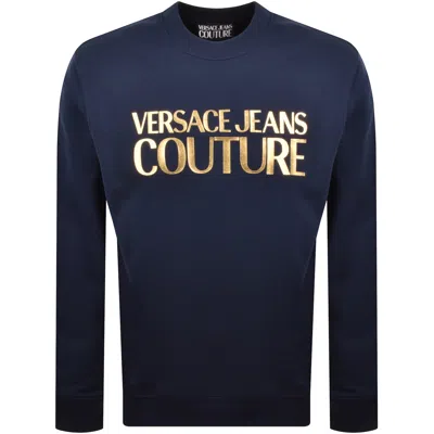 Versace Jeans Couture Logo Sweatshirt Blue