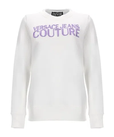 Versace Jeans Couture Logo Sweatshirt In Pink