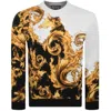 Versace Jeans Long-sleeved Sweatshirt In White