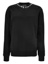 Versace Jeans Couture Logo Sweatshirt Featuring Ribbed Cuffs And Hem In Black