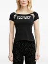 Versace Jeans Couture Logo T-shirt In Black