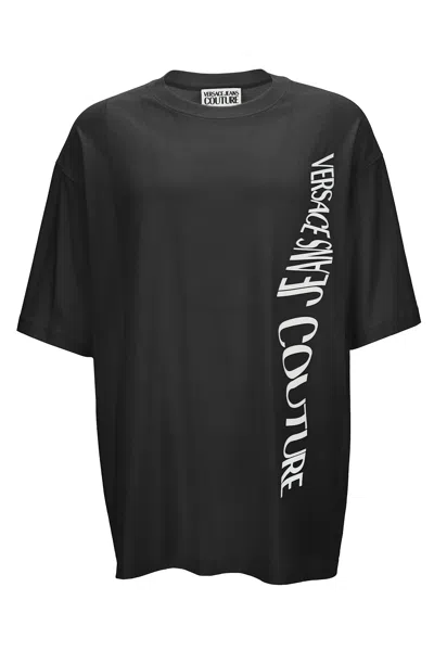 Versace Jeans Couture Logo T-shirt In Black
