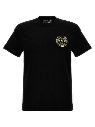 Versace Jeans Couture Logo T-shirt In Black