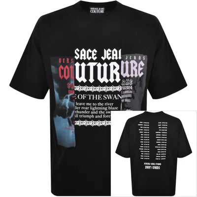 Versace Jeans Couture Logo T Shirt Black