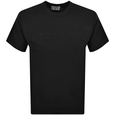 Versace Jeans Couture Logo T Shirt Black