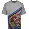Versace Jeans Couture Logo T Shirt Grey In Grey