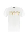 Versace Jeans Couture Foil Logo Cotton T-shirt In White