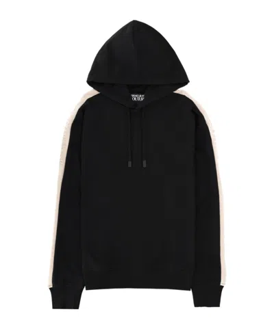 Versace Jeans Couture Logo Tape Hoodie In Black