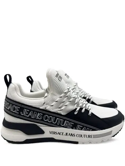 Versace Jeans Couture Logo-tape Sneakers In ホワイト