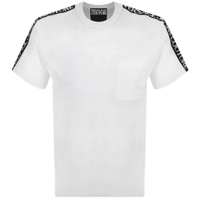 Versace Jeans Couture Logo Tape T Shirt White
