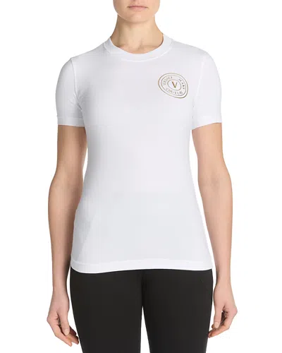 Versace Jeans Couture Logo Tee In White