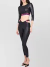 Versace Jeans Couture Cropped Top In Black