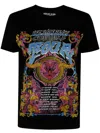 Versace Jeans Couture Fitted T-shirt With Graphic Print And Classic Silhouette In Black